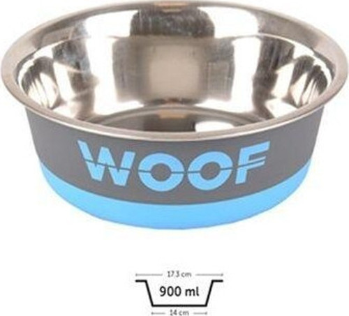 Woof Köpek Mama Kabı Gri-Mavi 900 Ml - KONG