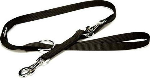 Classic Dokuma Köpek Gezdirme Tasması Medium Siyah 2x120-190 Cm