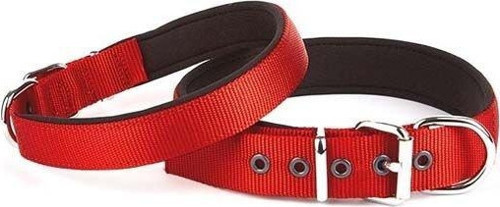 Comfort Dokuma Köpek Boyun Tasması Large Kırmızı 3x47-55 Cm - KONG