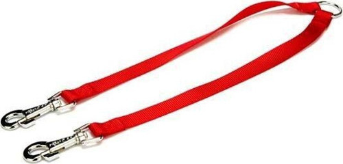 Dokuma Çift Köpek Gezdirme Aparatı Medium Kırmızı 2x60-60 Cm - KONG