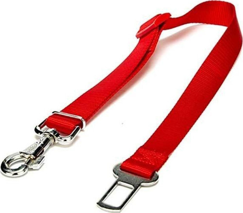 Dokuma Emniyet Kemerli Köpek Bağlantı Aparatı Medium Kırmızı 2,5x50-80 Cm - KONG