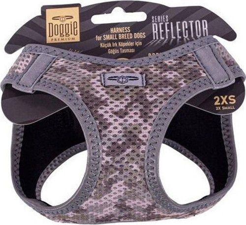 Havalı Dokuma Reflektör Küçük Irk Köpek Göğüs Tasması Xxsmall Kamuflaj26-30 Cm