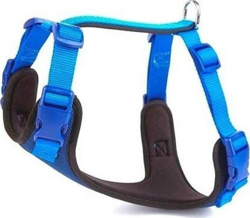 Havalı Dokuma Köpek Göğüs Tasması Medium Mavi 2x45-55 Cm - KONG