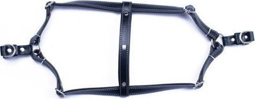 Konfor Deri Ronin Köpek Göğüs Tasması Xsmall Siyah 1.5x35 40 Cm