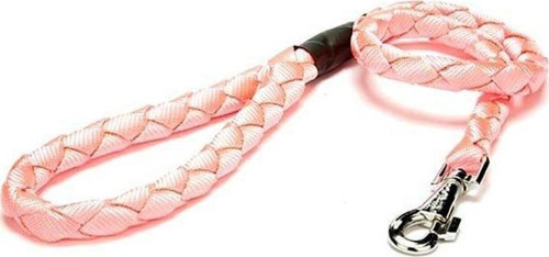 Örgülü Dokuma Köpek Gezdirme Tasması Medium Pembe 2,5-100 Cm - KONG