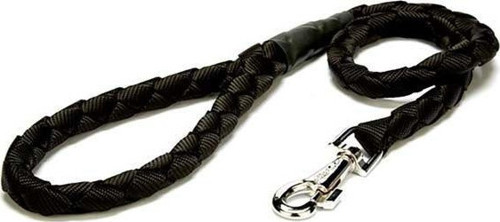 Örgülü Dokuma Köpek Gezdirme Tasması Medium Siyah 2-100 Cm - KONG
