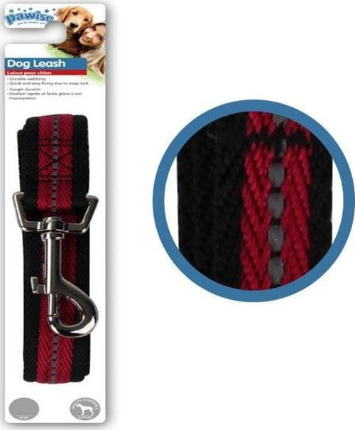 Köpek Uzatma Tasması Kırmızı Yansıtıcılı S 1.2m/20mm