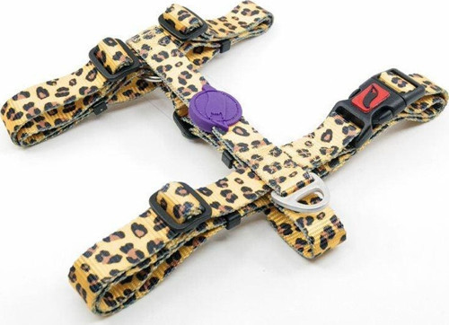 Leopard Desenli Köpek Göğüs Tasması Xsmall 19-33x22-37 Cm