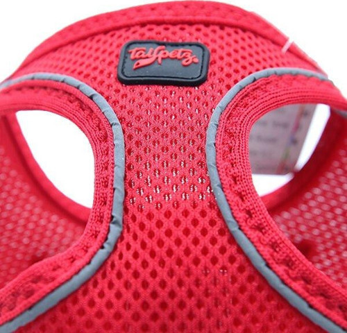 Air Mesh Harness Köpek Göğüs Tasması Large Kırmızı 34-42x48x54 Cm