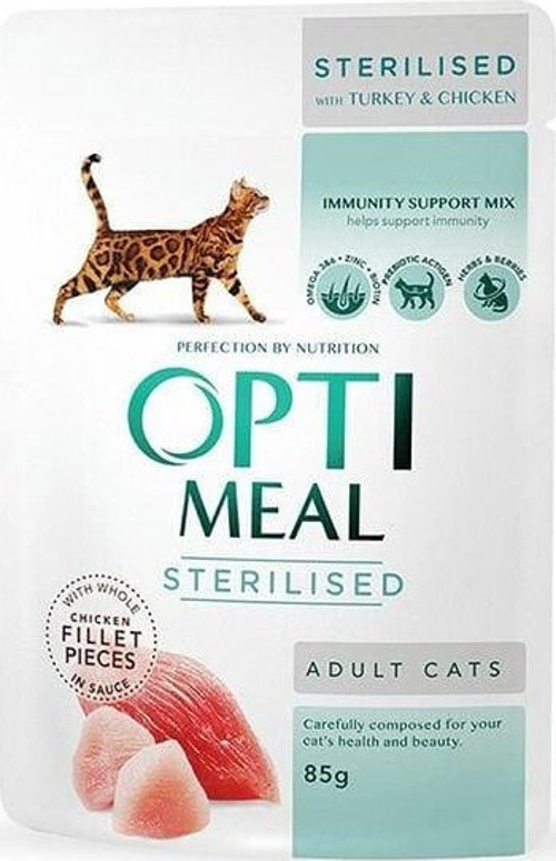 Tahılsız Tavşan Hindi Konserve Kısırlaştırılmış Kedi Maması 85 Gr