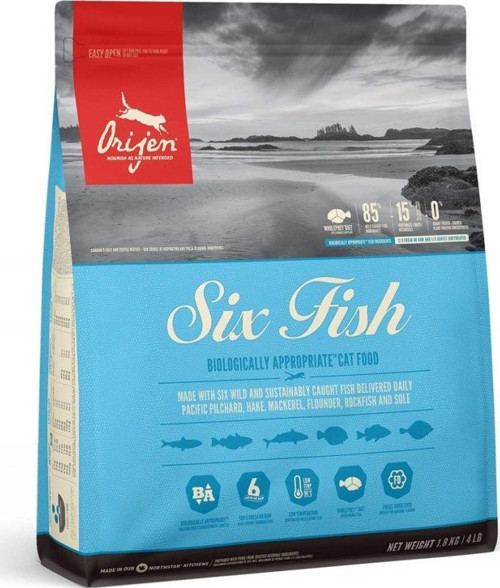 Six Fish Cat - 6 Balıklı Tahılsız Kedi Maması 1,8Kg