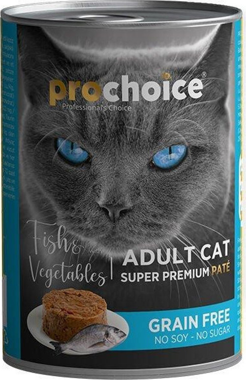 Pro Choice Adult Balık ve Sebzeli Yetişkin Konserve Kedi Maması 400 Gr