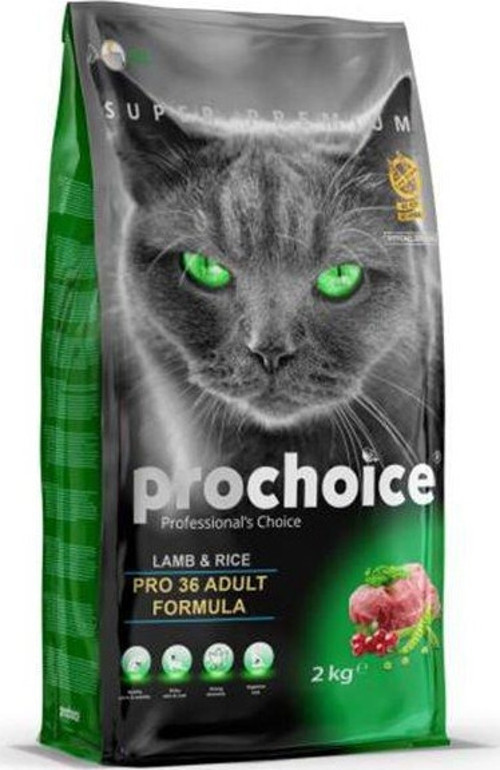 Pro Choice Pro 36 Kuzu Pirinçli Yetişkin Kedi Maması 2 Kg