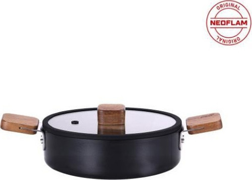 0128 D-NEOBN224L BIEN ALUMINYUM DOKUM SIG TENCERE SIYAH 24CM