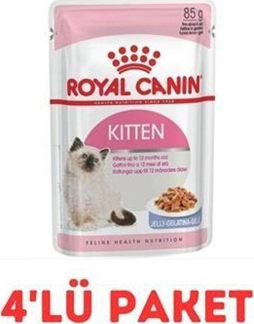Kitten Instinctive İn Jelly Yavru Kedi Jel Konservesi 85Gr 4'Lü Paket