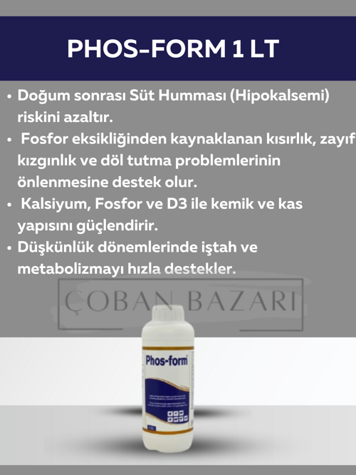 Phos-Form 1 Lt. Fosfor Ve Mineral Desteği