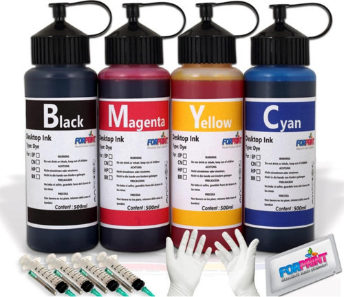 Epson Ecotank L6170 / Ecotank L6160 / Ecotank L4150 / Ecotank L4160 Uyumlu Mürekkep 4X500Ml