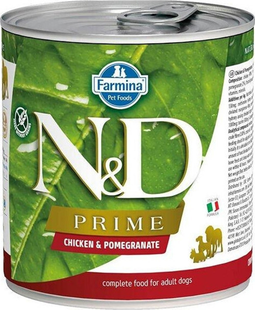 Prime Tavuk ve Narlı Yetişkin Konserve Köpek Maması 285 Gr