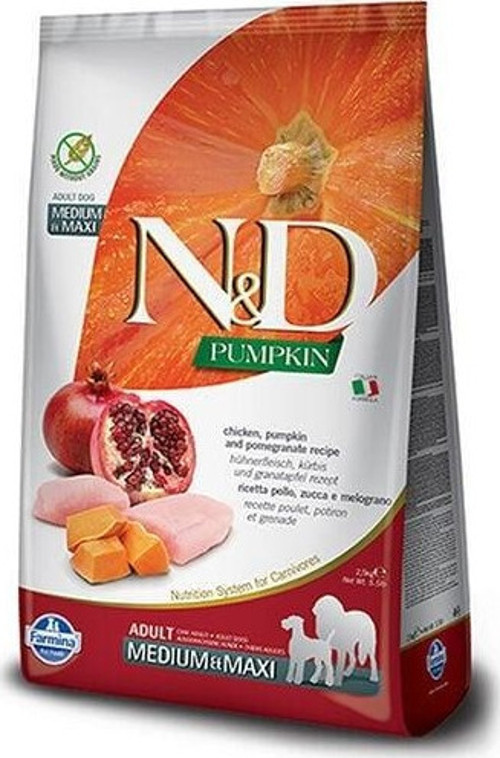 Pumpkin Balkabaklı Tavuklu Orta ve Büyük Irk Yetişkin Köpek Maması 12 Kg
