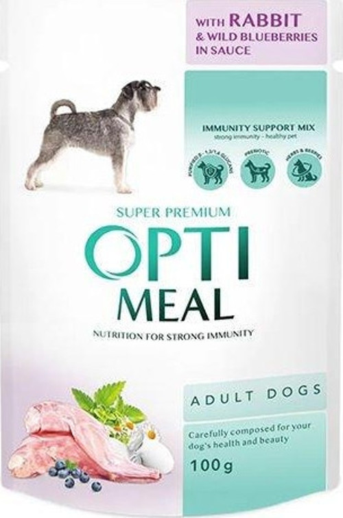Soslu Tavşan ve Yaban Mersini Küçük Irk Konserve Yetişkin Köpek Maması 100 Gr