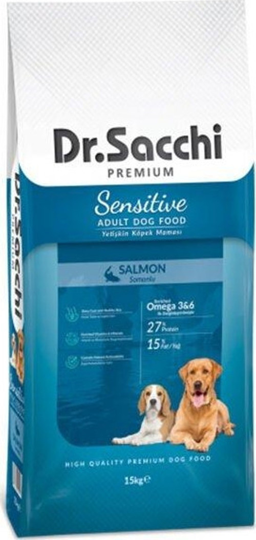 Dr.Sacchi Sensitive Somonlu Yetişkin Köpek Maması 15 Kg