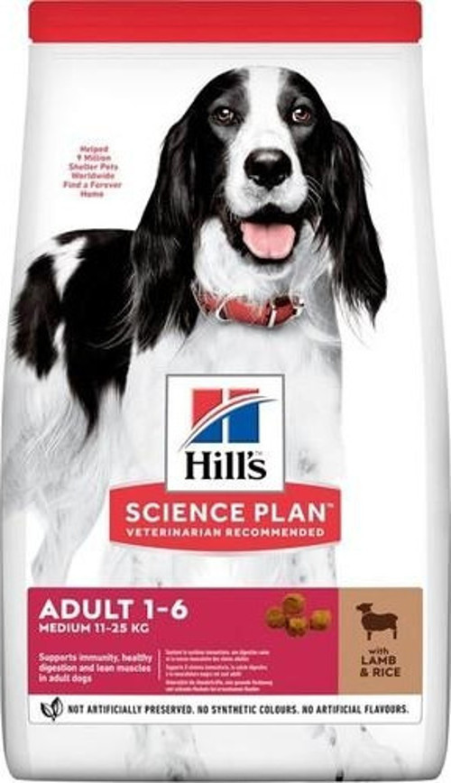 Hills Kuzu Etli Orta Irk Yetişkin Köpek Maması 2,5 Kg