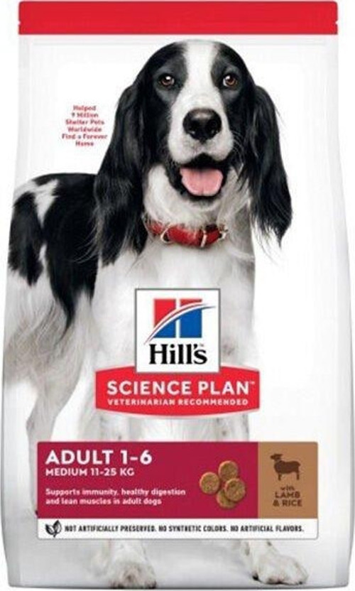 Hills Kuzu Etli Orta Irk Yetişkin Köpek Maması 2.5 Kg