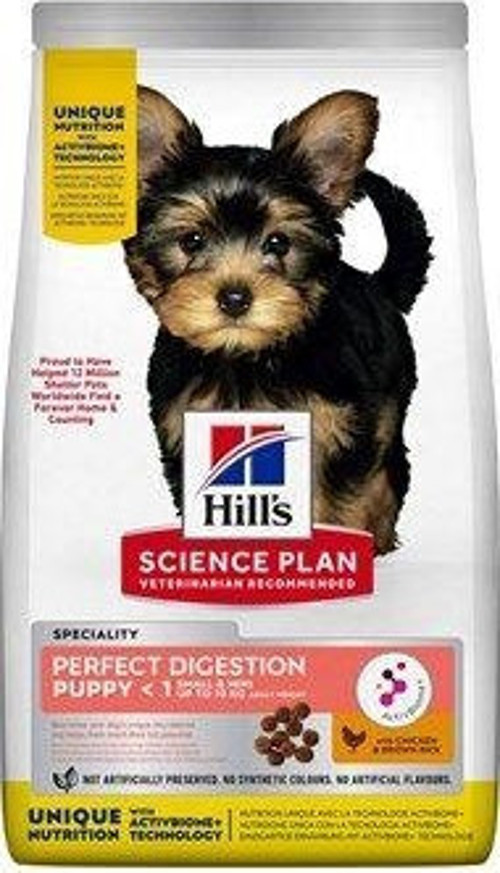 Hills Perfect Digestion Tavuklu Küçük Irk Yavru Köpek Maması 1.5 Kg