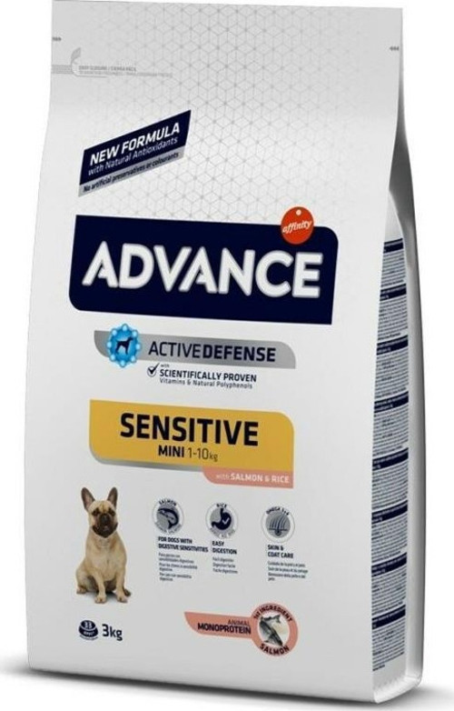 Mini Sensitive Somonlu Küçük Irk Yetişkin Köpek Maması 3 Kg