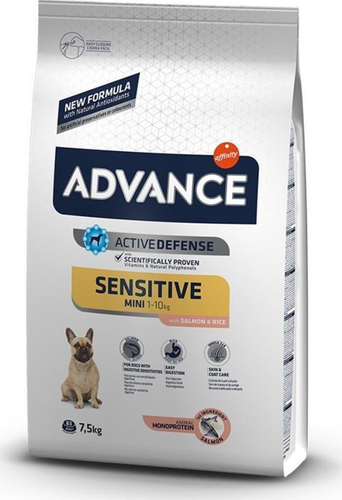 Mini Sensitive Somonlu Küçük Irk Yetişkin Köpek Maması 7,5 Kg
