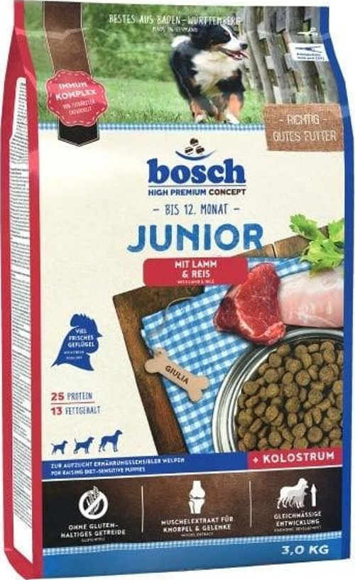 Junior Tahılsız Kuzu Etli ve Pirinçli Yavru Köpek Maması 3 Kg