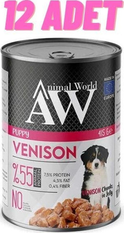 Puppy Venison Jelly Yavru Köpek Konservesi 12x415 Gr