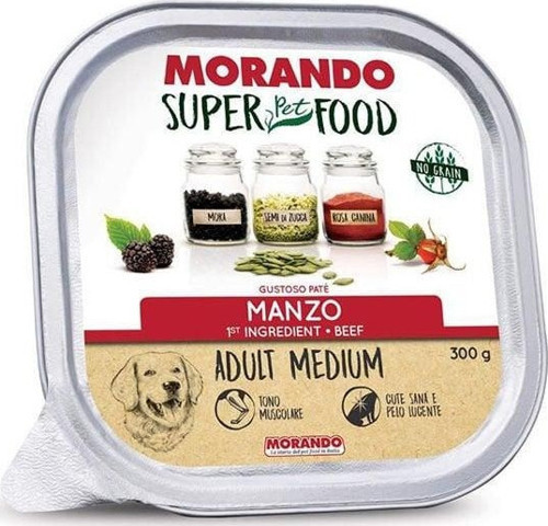 Super Food Orta Irk Biftekli Yetişkin Köpek Konservesi 300 Gr - KONG