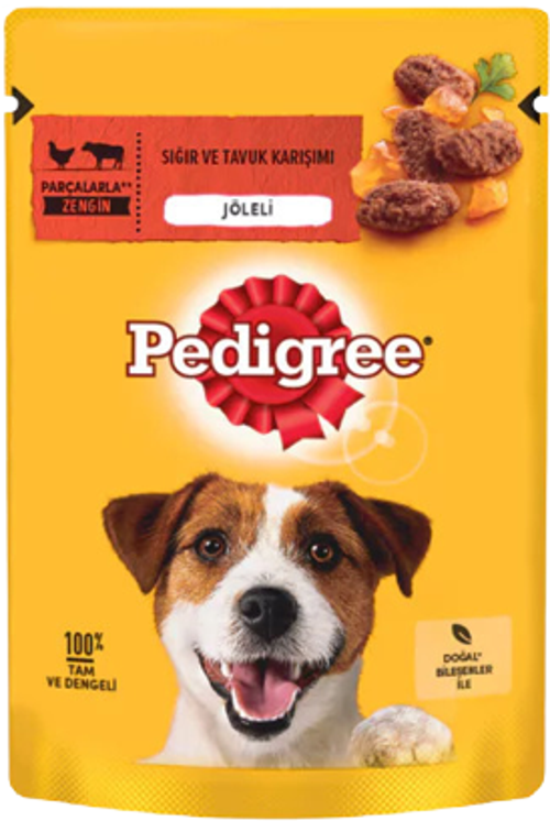 Pouch Sığır Etli ve Tavuklu Yetişkin Köpek Konservesi 100 Gr-KONG