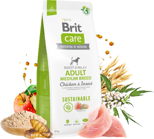 Digest & Relax Tavuklu Böcek Proteinli Orta Irk Yetişkin Köpek Maması 3 Kg - KONG