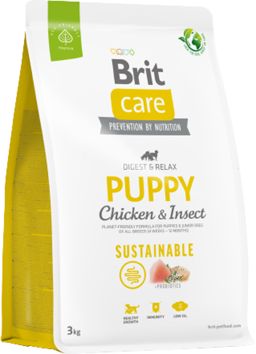 Puppy Digest & Relax Tavuklu Böcek Proteinli Yavru Köpek Maması 3 Kg-KONG