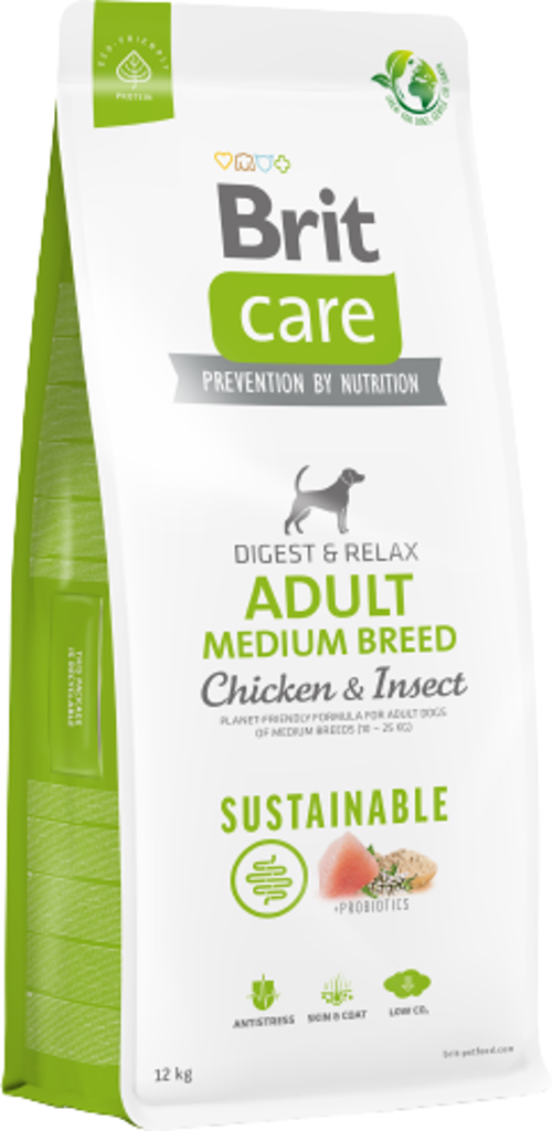 Sustainable Adult Medium Tavuk ve Böcek Proteinli Yetişkin Köpek Maması 12 Kg-KONG