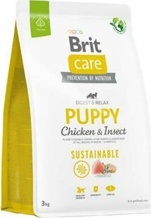 Sustainable Puppy Böcek ve Tavuklu Yavru Köpek Maması 3 Kg
