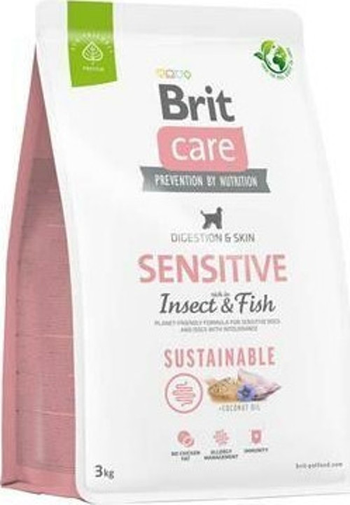 Sustainable Sensitive Böcek ve Balıklı Hassas Deri ve Sindirim Köpek Maması 3 Kg