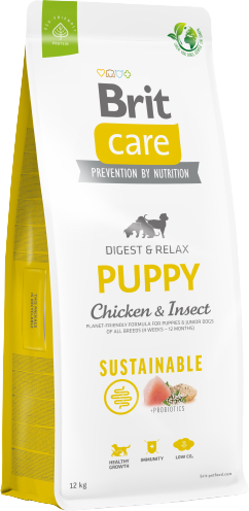 Sustainable Tavuklu ve Böcek Proteinli Yavru Köpek Maması 12 Kg