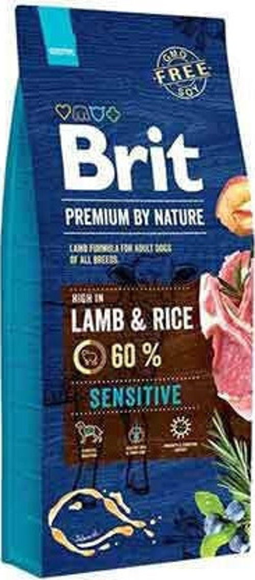 Brit Premium Nature Sensitive Kuzulu Yetişkin Köpek Maması 15 Kg-Farmapets