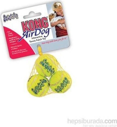 Köpek Air Sq Sesli Tenis Topu XS 3 Adet 4 Cm