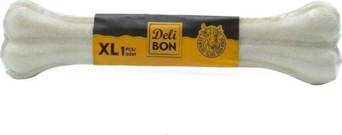 Deri Pres Vakumlu Kemik Köpek Ödülü Beyaz 27 Cm 1 Adet