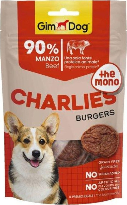 Gimdog Charlies The Mono Sığır Etli Tahılsız ve Şekersiz Köpek Ödül Maması 70 Gr