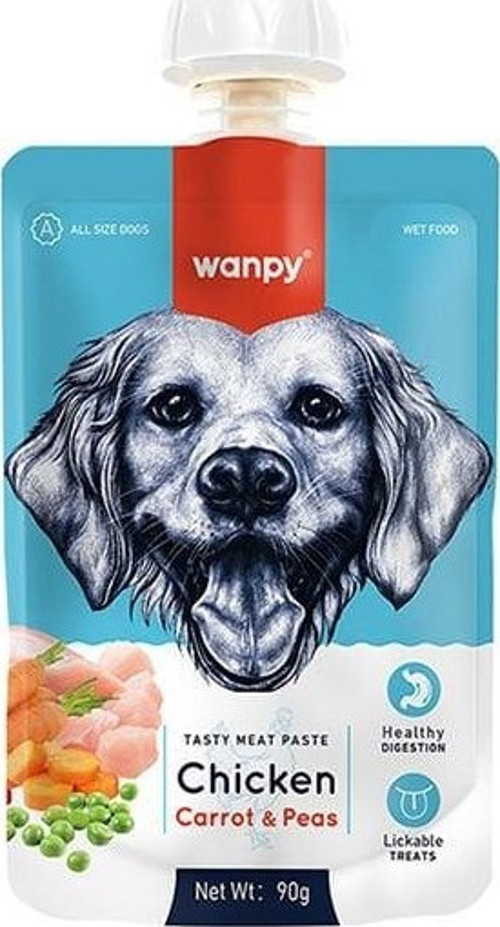 Taze Tavuklu ve Havuçlu Et Ezmesi Doğal Köpek Ödülü 90 Gr