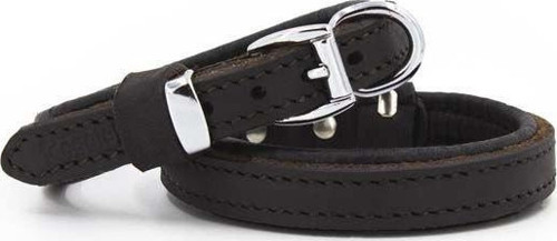 Yağlı Deri Köpek Boyun Tasması Large Kahverengi 1,5x25-30 Cm - KONG