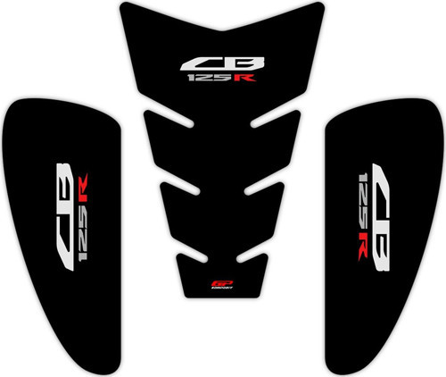 Honda CB125R 2018-2019 Uyumlu Tank Pad Seti Siyah