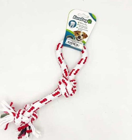 Diş İpi Halka Üç Düğüm Kırmızı Beyaz 30 cm