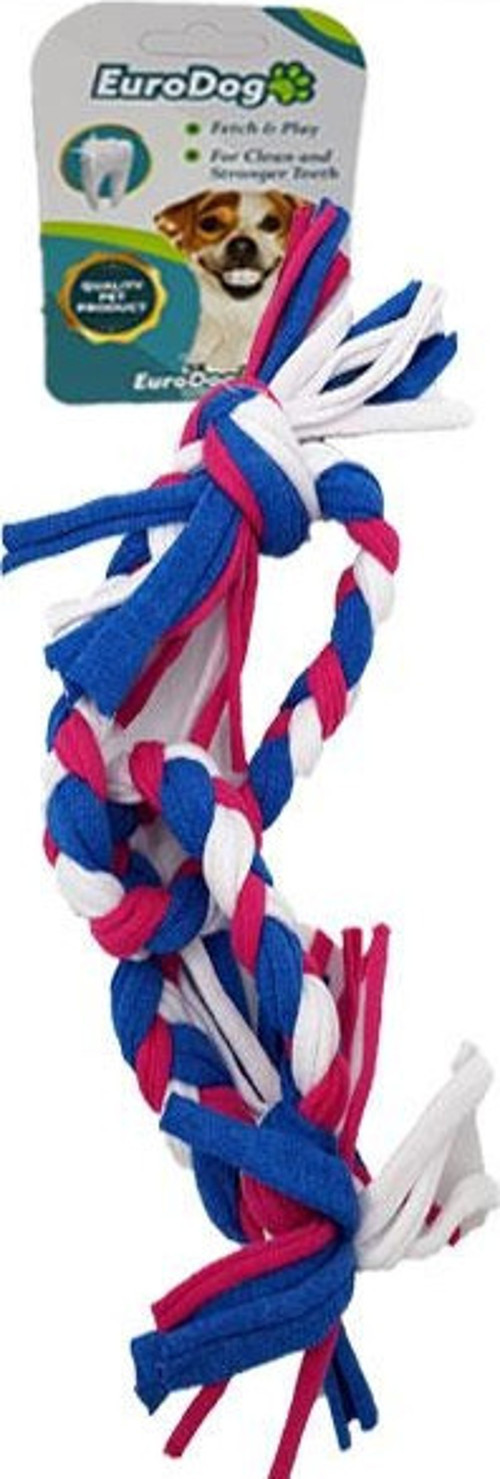 Köpek Diş İpi 2 Halka 35cm (Mavi-Kır-Bey)