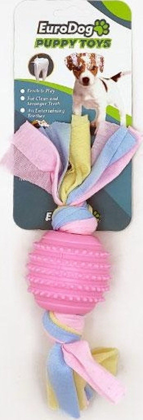 Puppy Toys Pembe Tırtıklı Top Diş Kaş.Oy.